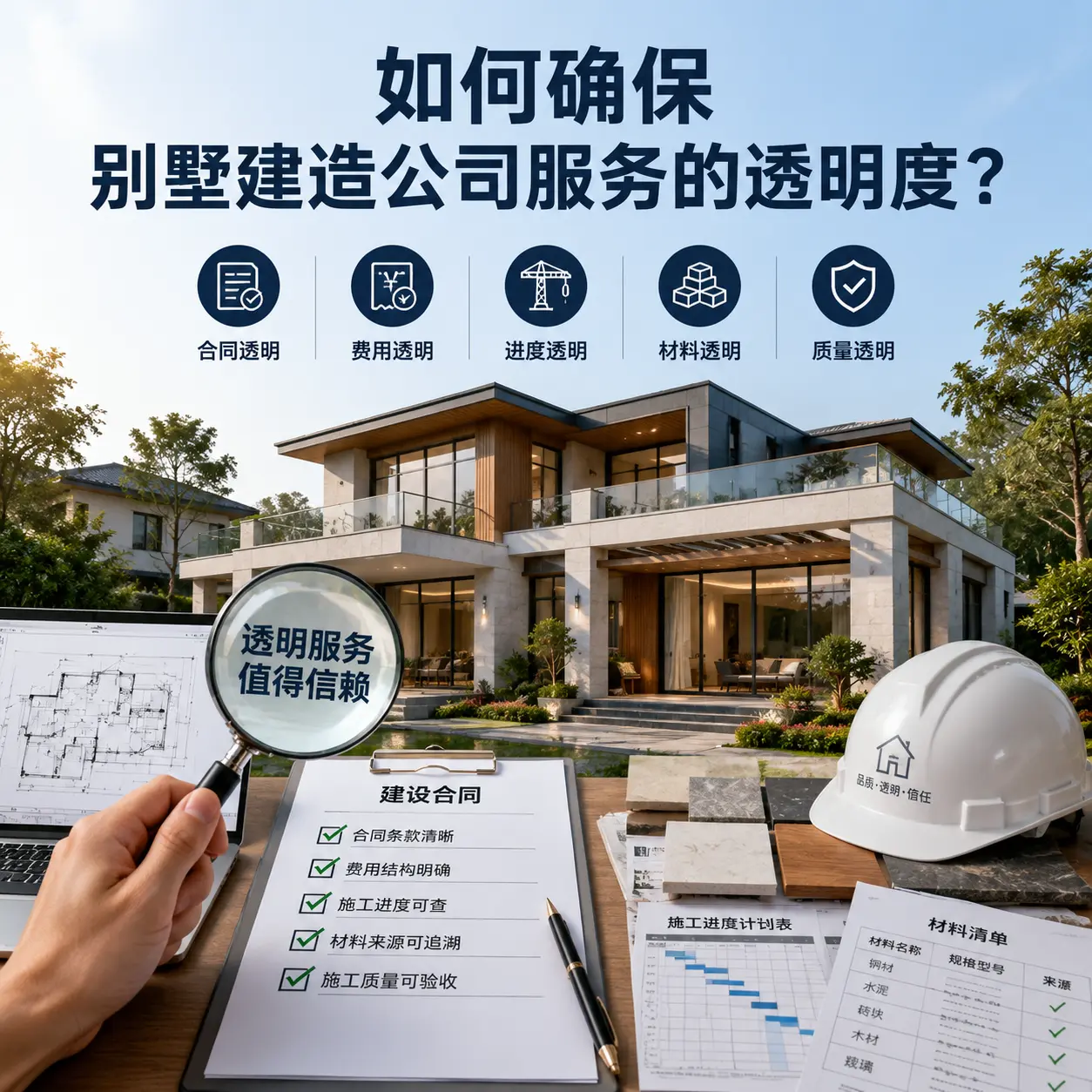 在 绥阳 如何确保别墅建造公司服务的透明度？