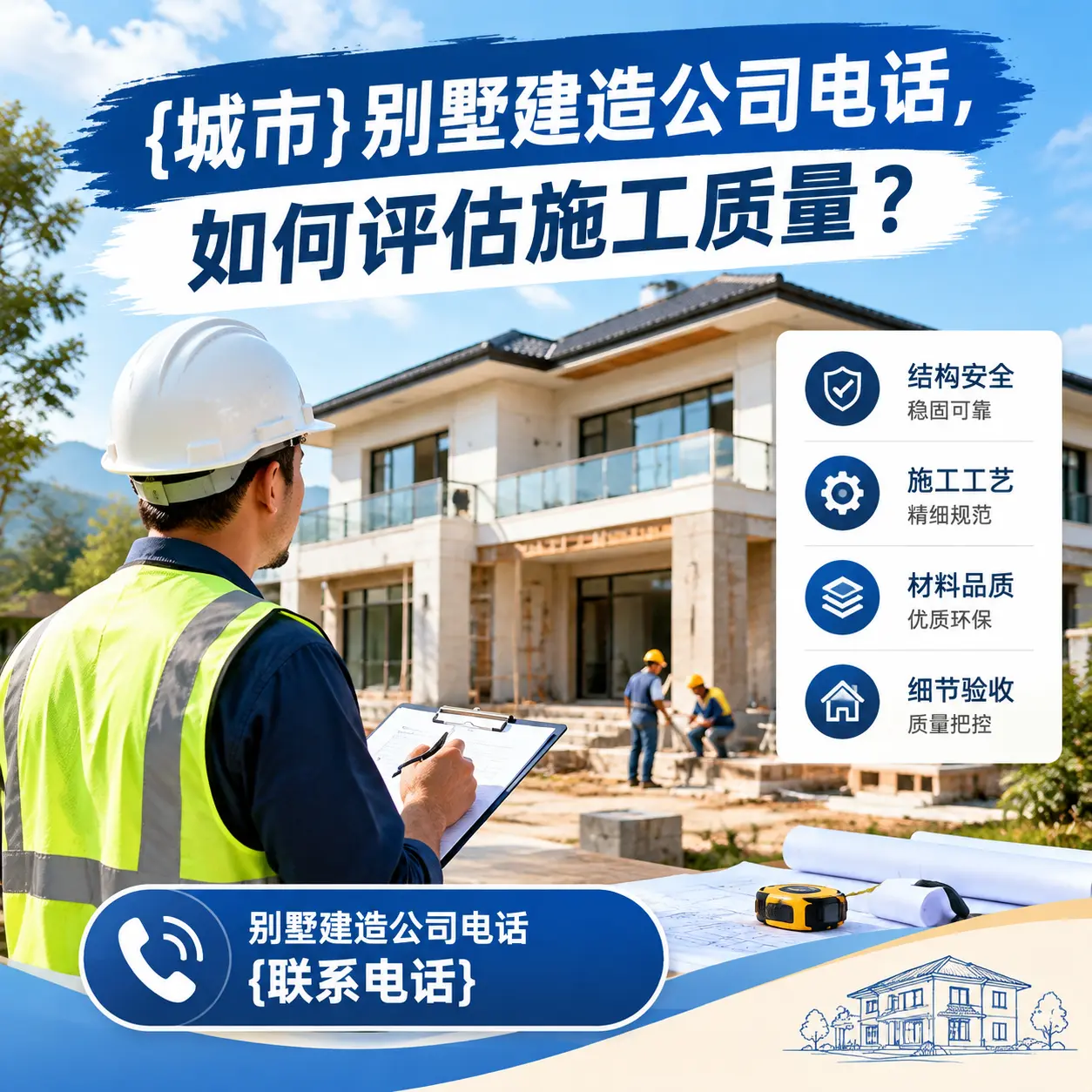 绥阳别墅建造公司电话,如何评估施工质量?