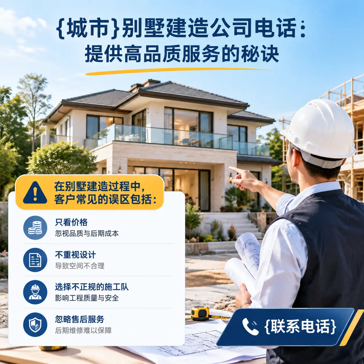 绥阳别墅建造公司电话:提供高品质服务的秘诀