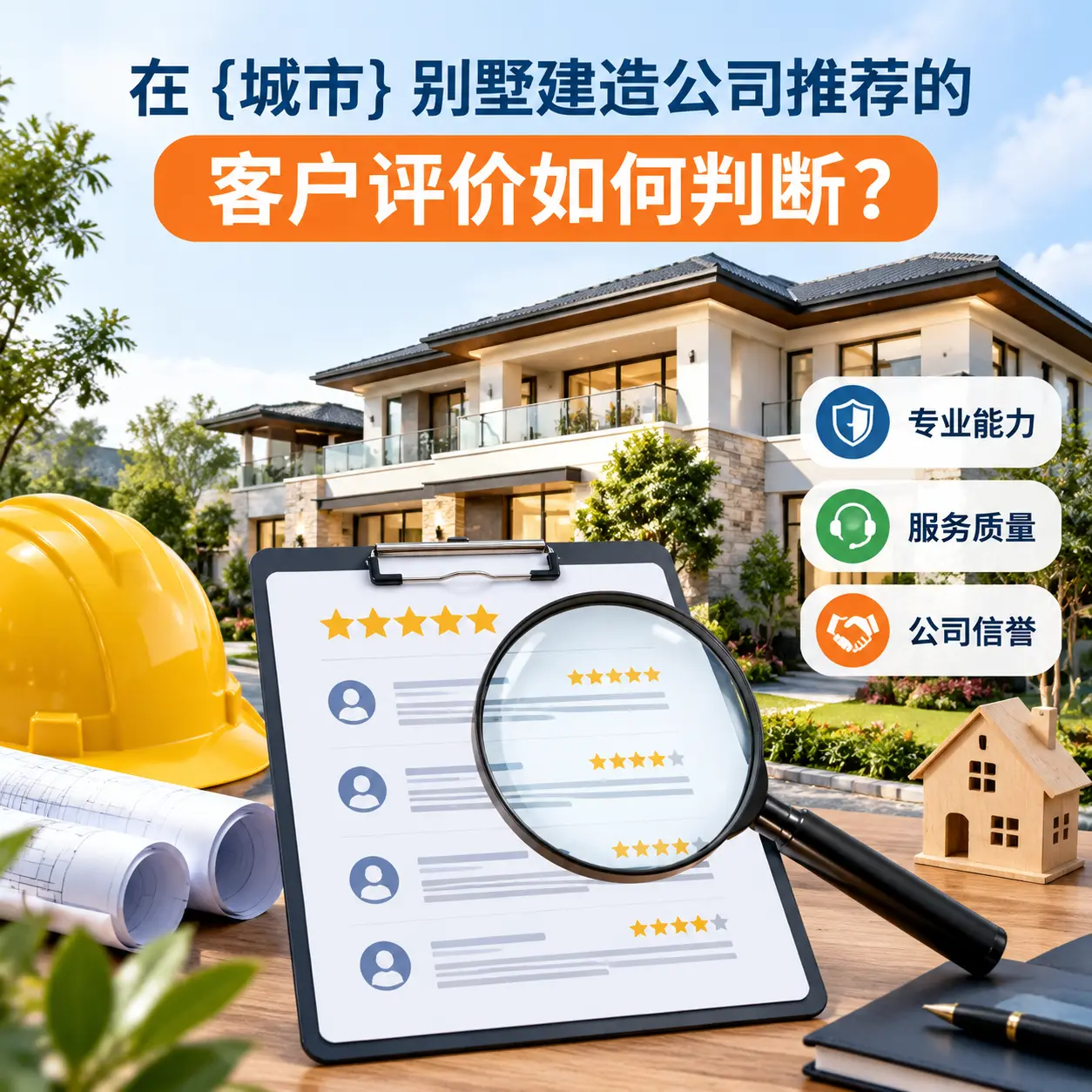 在 绥阳 别墅建造公司推荐的客户评价如何判断？