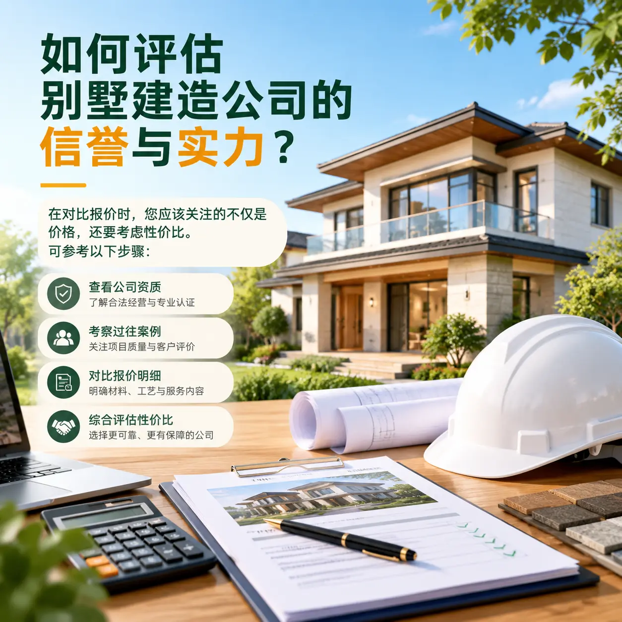 如何评估 绥阳 别墅建造公司的信誉与实力?