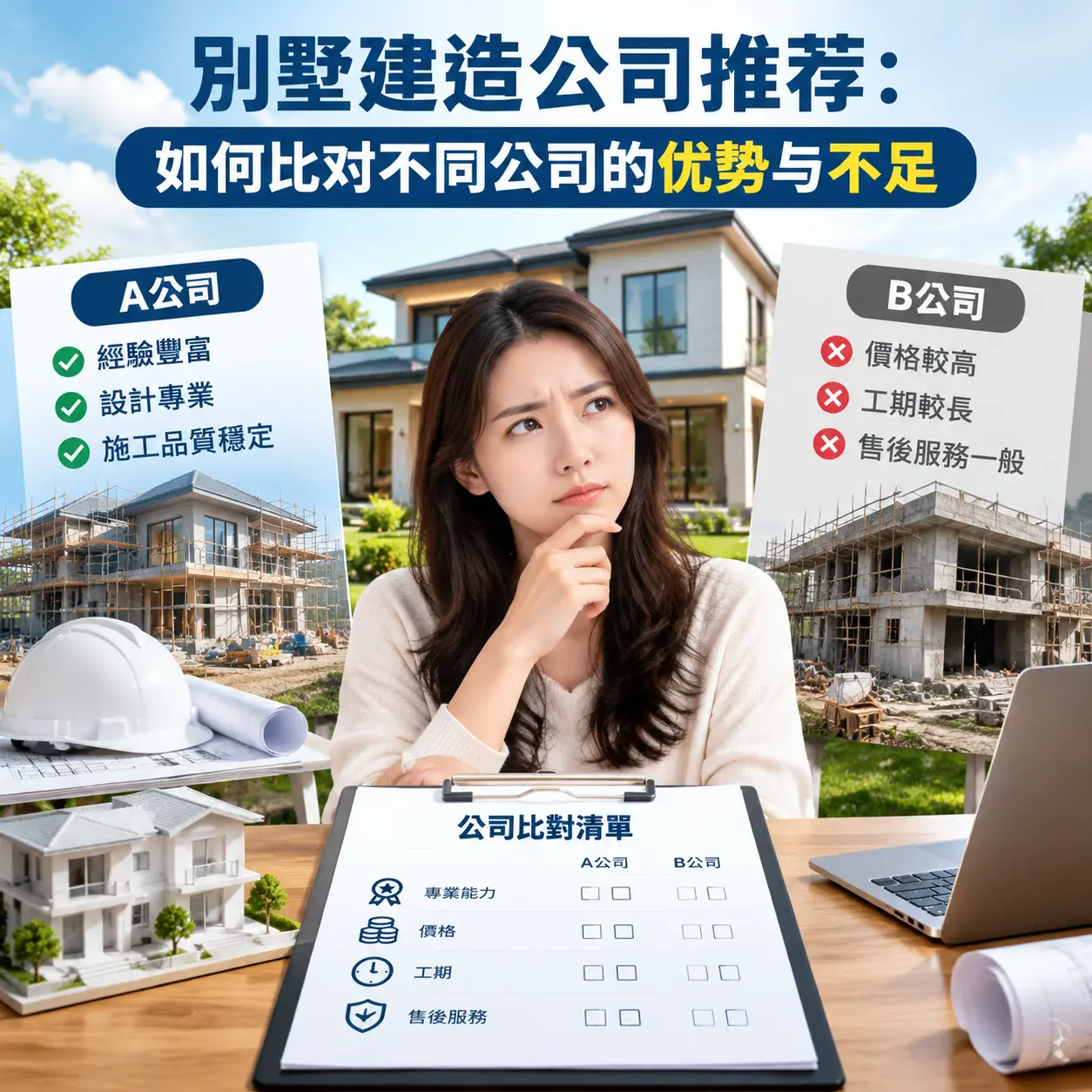 别墅建造公司推荐：如何比对不同公司的优势与不足