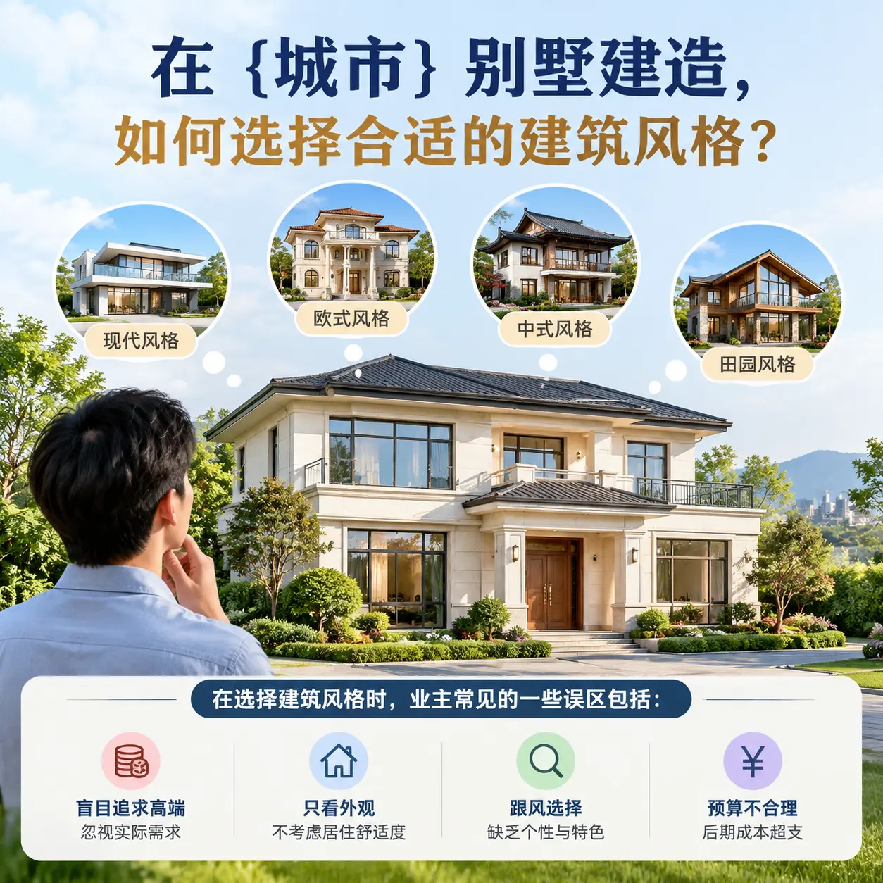 在 绥阳 别墅建造,如何选择合适的建筑风格?